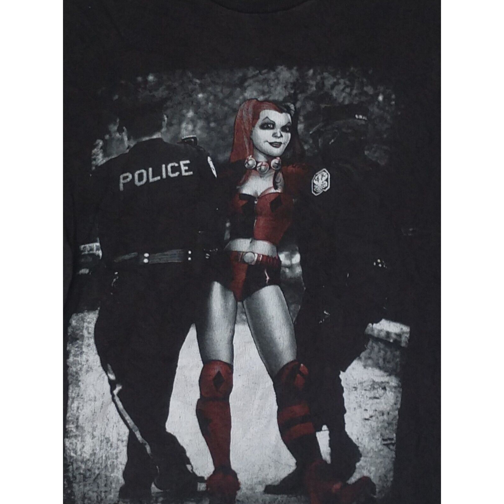Harley Quinn Batman DC Comics Black Graphic T-Shirt Size Medium
